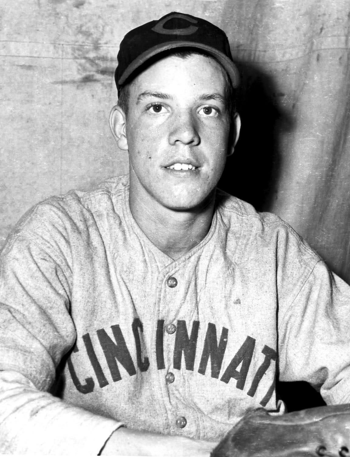 Joe Nuxhall, age 15, in uniform for the Cincinnati Reds. Joe Nuxhall, age 15, in uniform for the Cincinnati Reds.