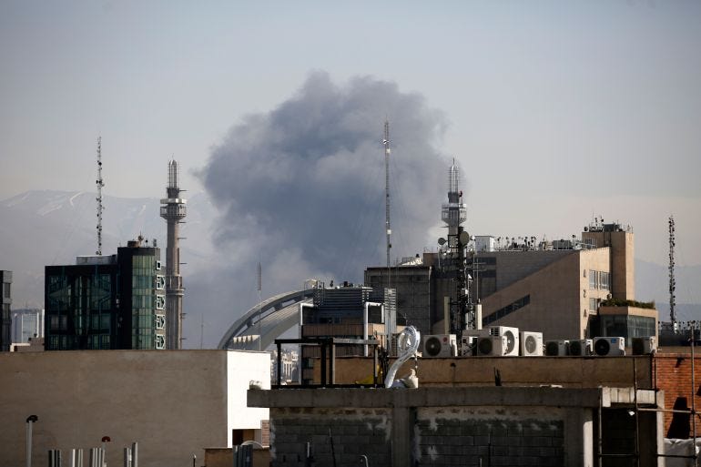 Israel airstrikes northwestern parts of Tehran Israel airstrikes northwestern parts of Tehran