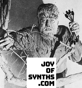 Wolfman holding patch cables.