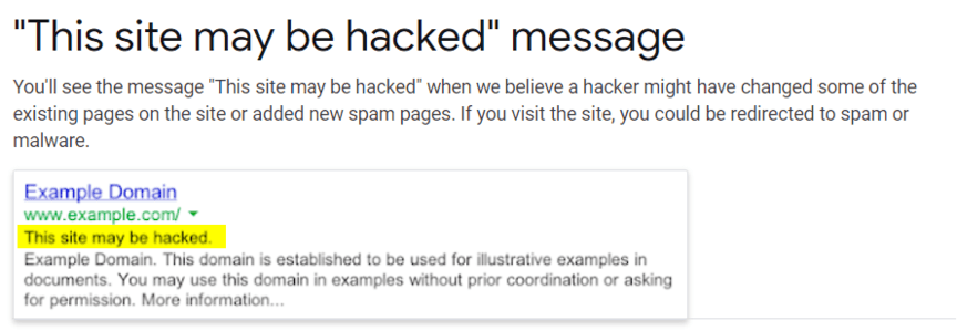 this site may be hacked message wordpress this site may be hacked message wordpress