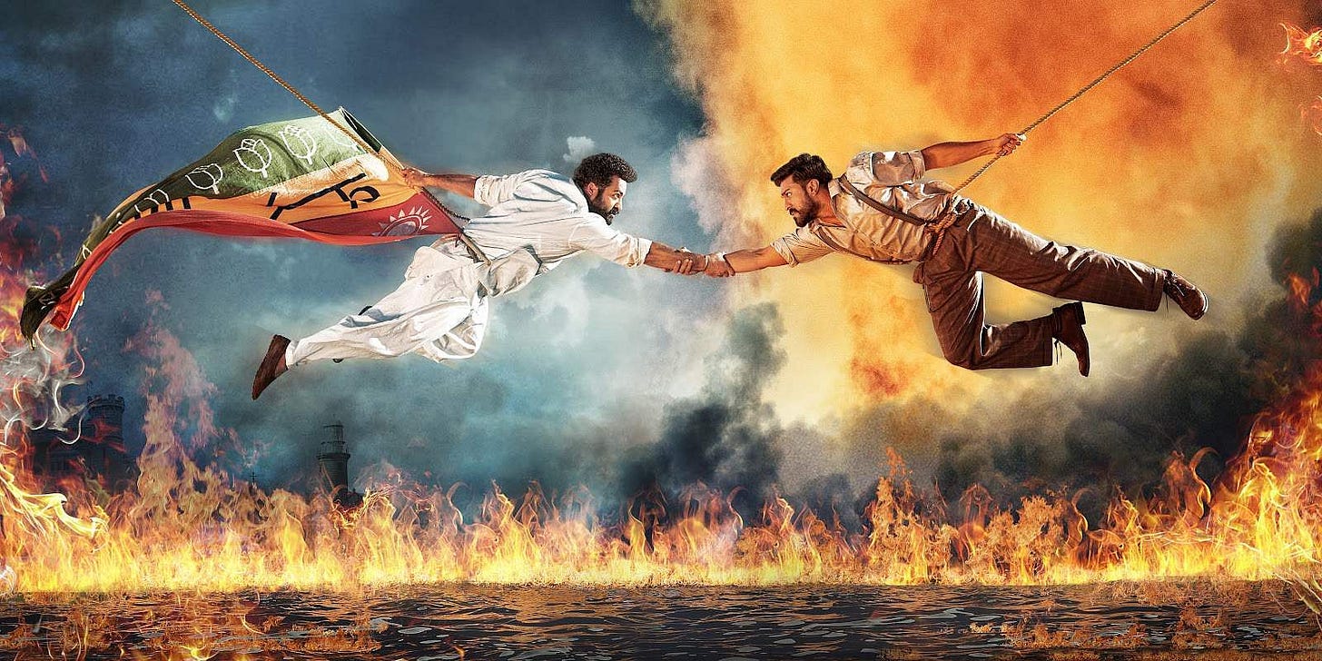 RRR Movie Review: Ram Charan is all fire in this period film that runs out  of steam- Cinema express