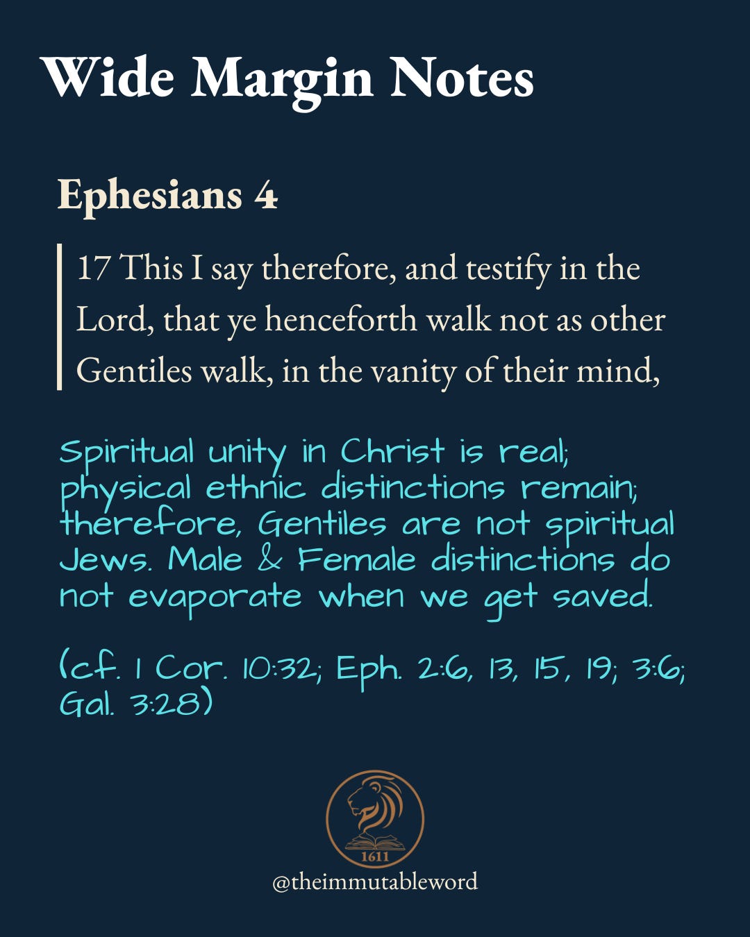 "As other Gentiles"