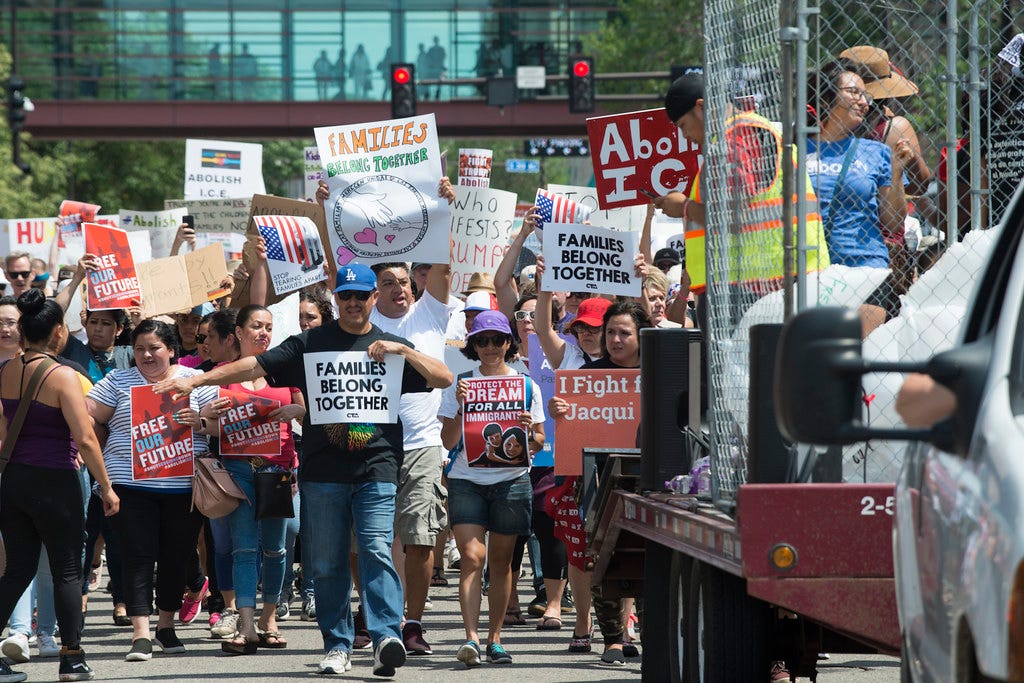 Free Our Future. Families Belong Together. Abolish ICE. March and Day of Action