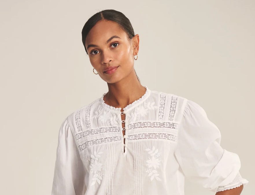 トップス Andequal balloon design tops white 22 Chic white tops that aren't button-downs - by Kim France