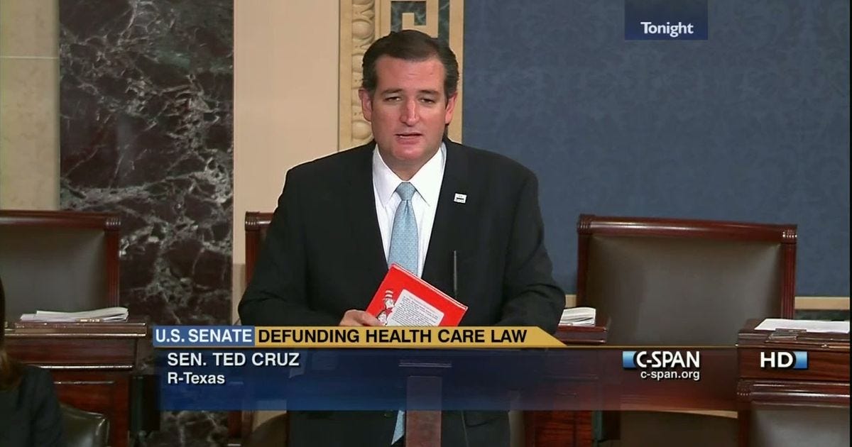 Senator Cruz Reads [Green Eggs and Ham] on Senate Floor | C-SPAN.org