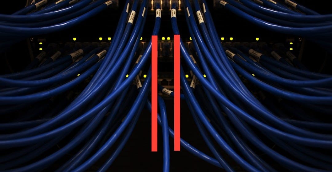 a bunch of blue wires connected to each other