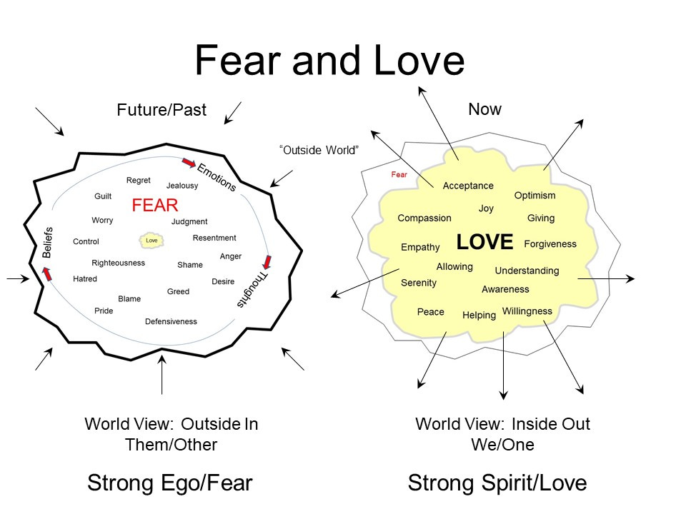 r/awakened - Diagram of Fear and Love