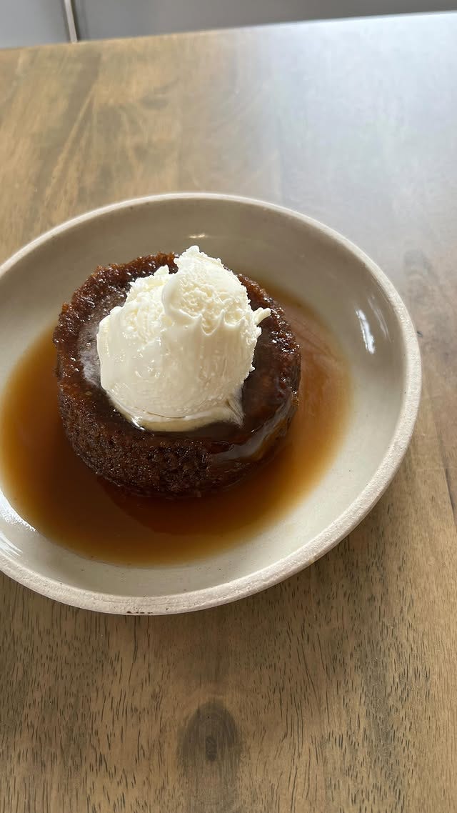 sticky hoshigaki pudding with coconut syrup - by Chuck Cruz