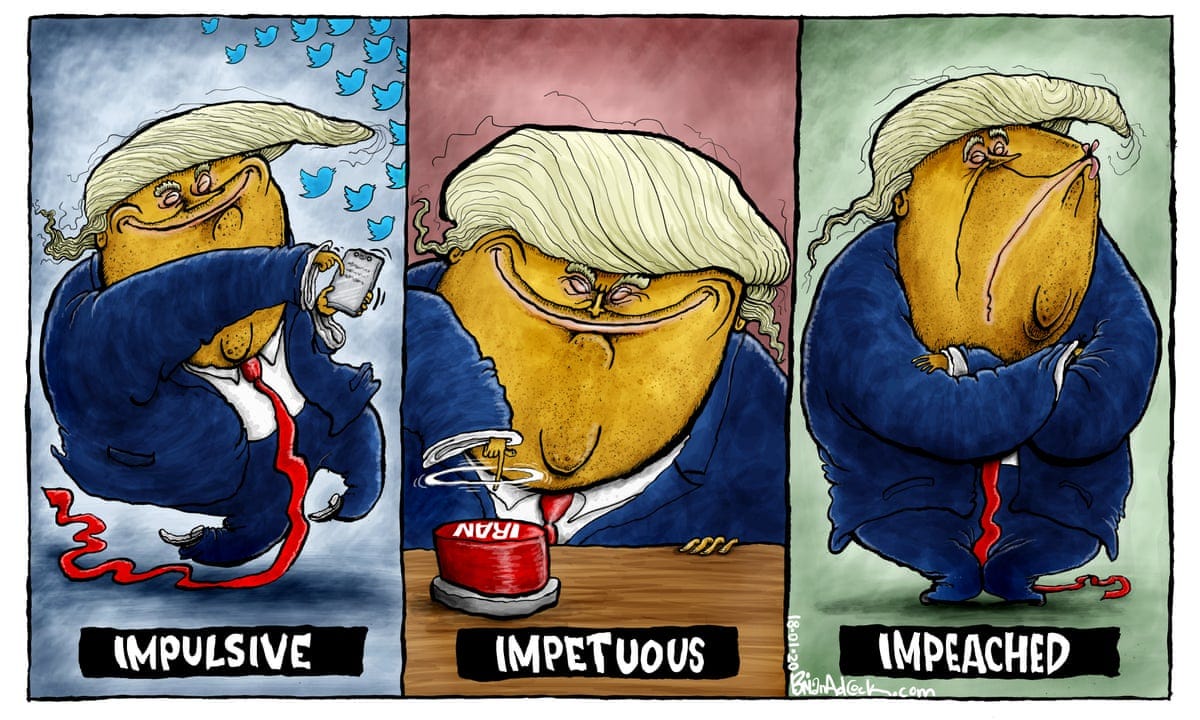 Brian Adcock on the impeachment of Donald Trump – cartoon | Brian Adcock | The Guardian Brian Adcock on the impeachment of Donald Trump – cartoon | Brian Adcock | The Guardian