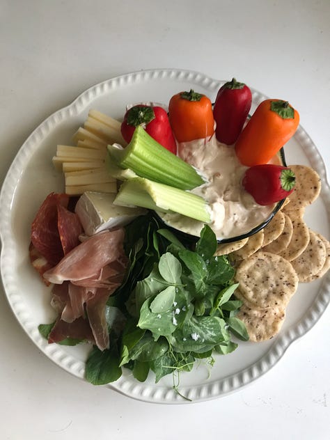 6 photos of snack plates and meals that took little effort to make