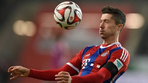 Robert Lewandowski scores only goal for bayern munich Robert Lewandowski scores only goal for bayern munich