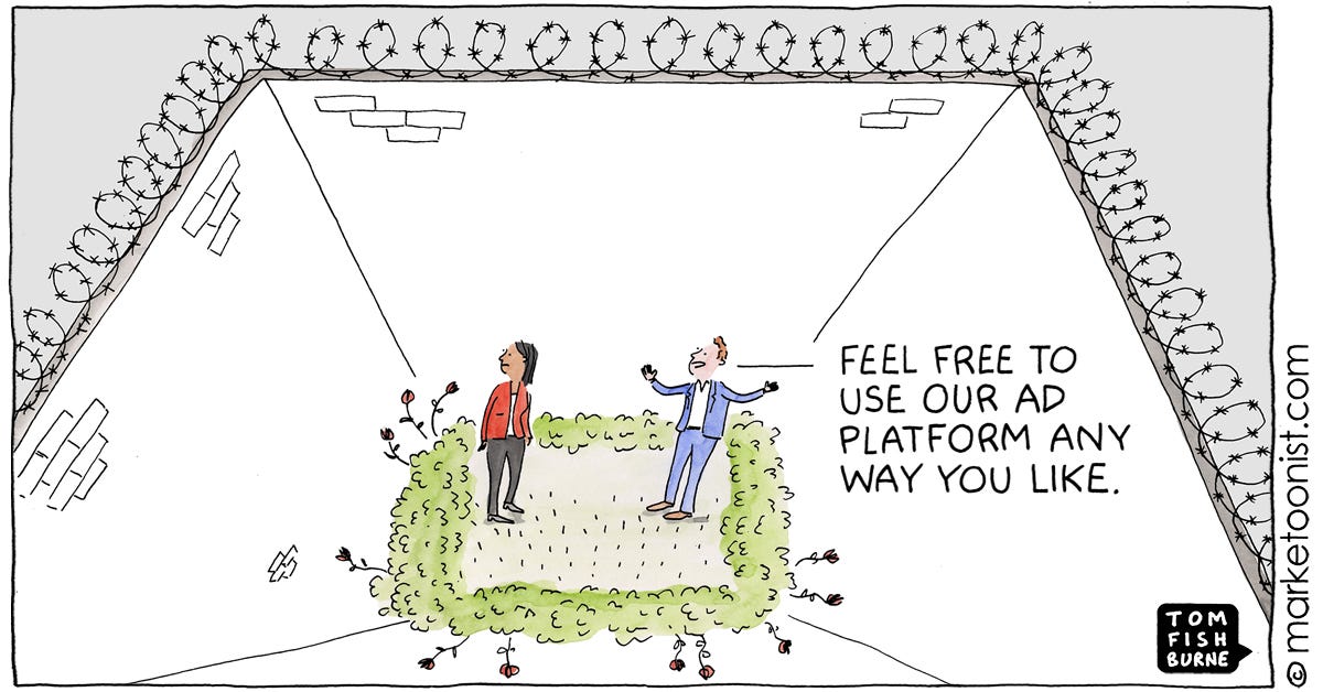 Walled Gardens cartoon
