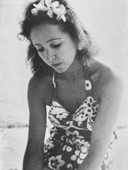The cover of Delta of Venus and Little Birds (posthumously published erotic fiction); a 1933 diary entry from Incest detailing her father’s disturbing sexualization of her as a child; and a rare photo of Anaïs Nin in a swimsuit, emblematic of the blurred boundaries between intimacy, and performance.