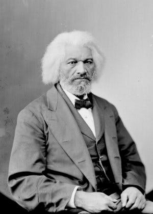 A photograph of Frederick Douglass as an older man A photograph of Frederick Douglass as an older man