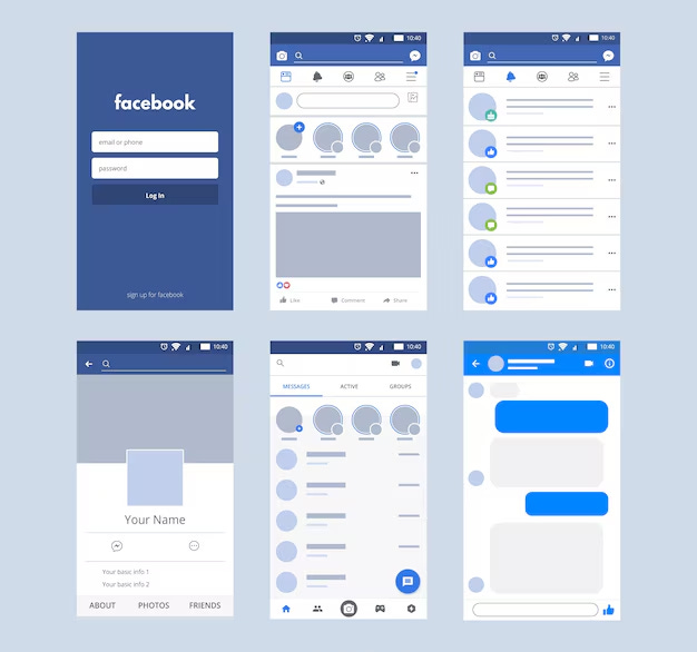 Facebook Blue History and Design - by Sasha Lavrova