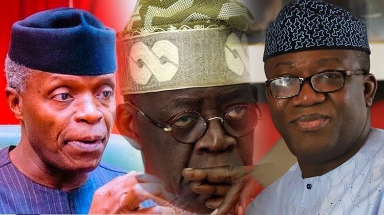 Osinbajo, Tinubu and Fayemi