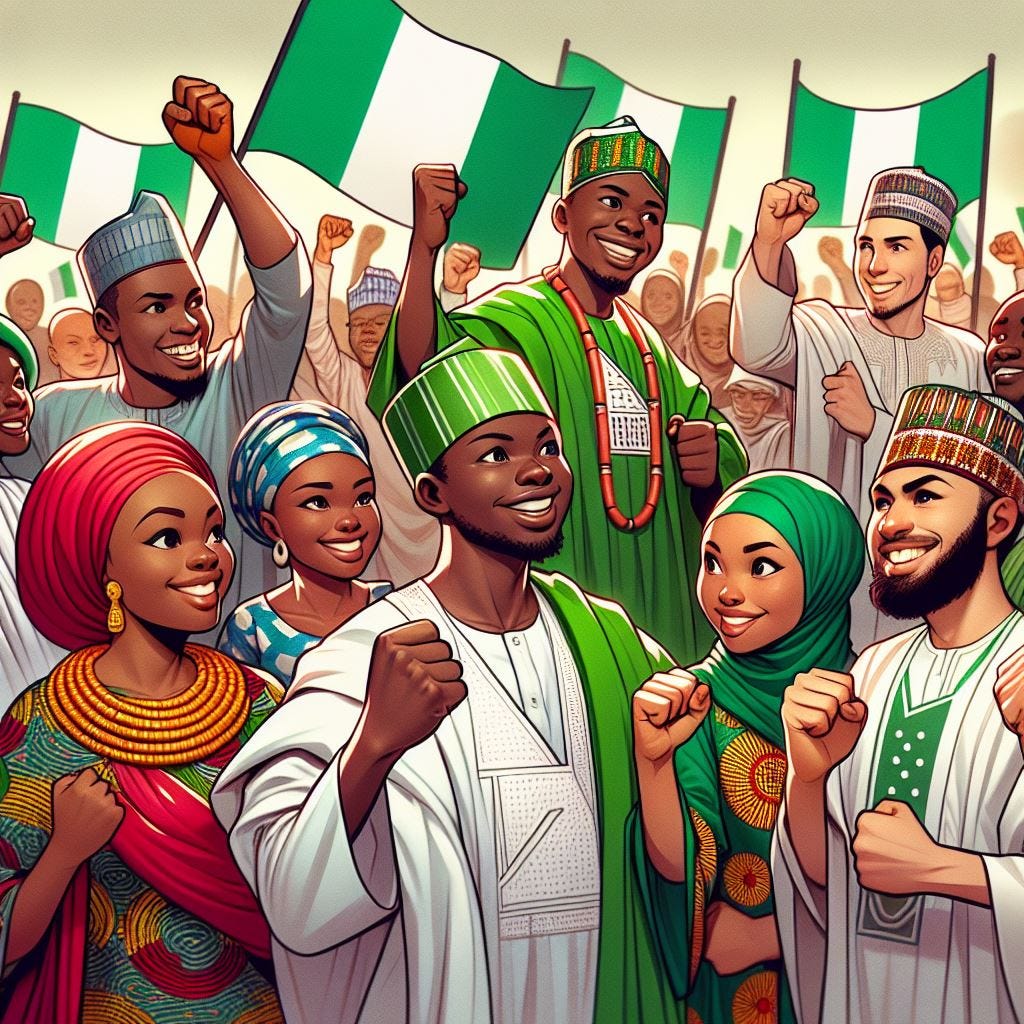 AI generated image of nigerians