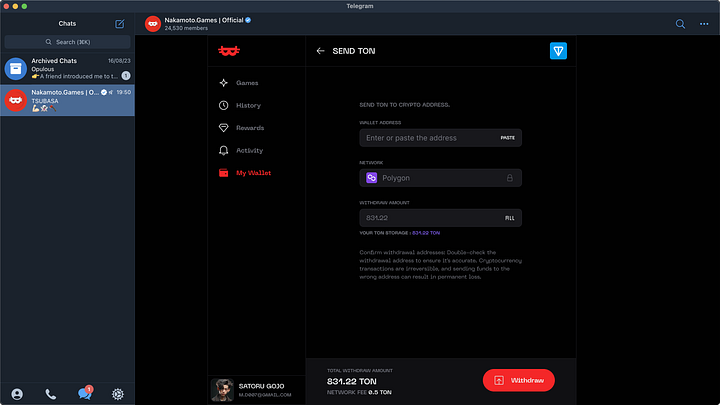 Desktop Wallet