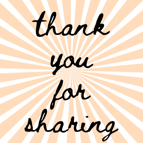 Thank You for Sharing