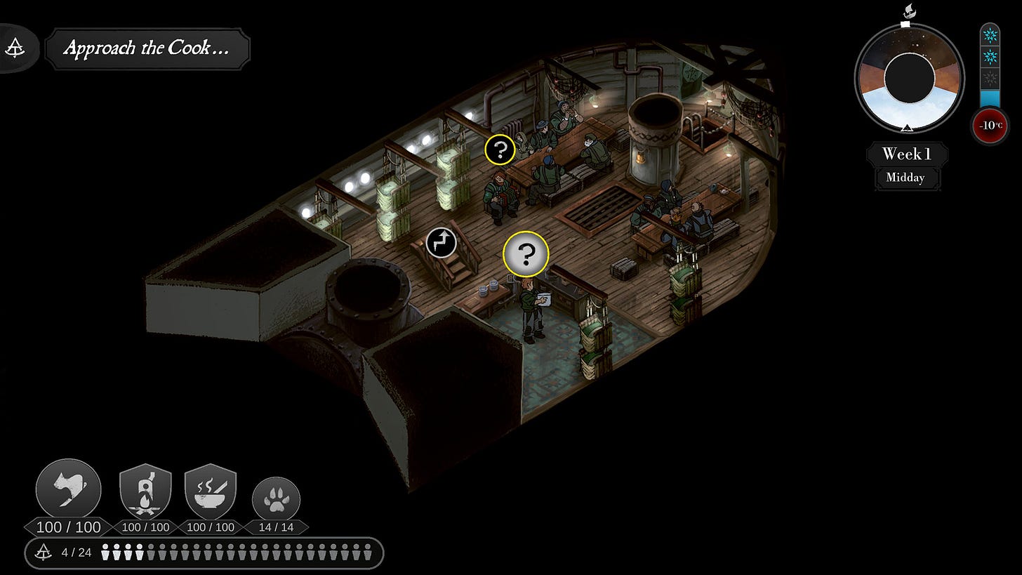Το gameplay στο The Pale Beyond Το gameplay στο The Pale Beyond