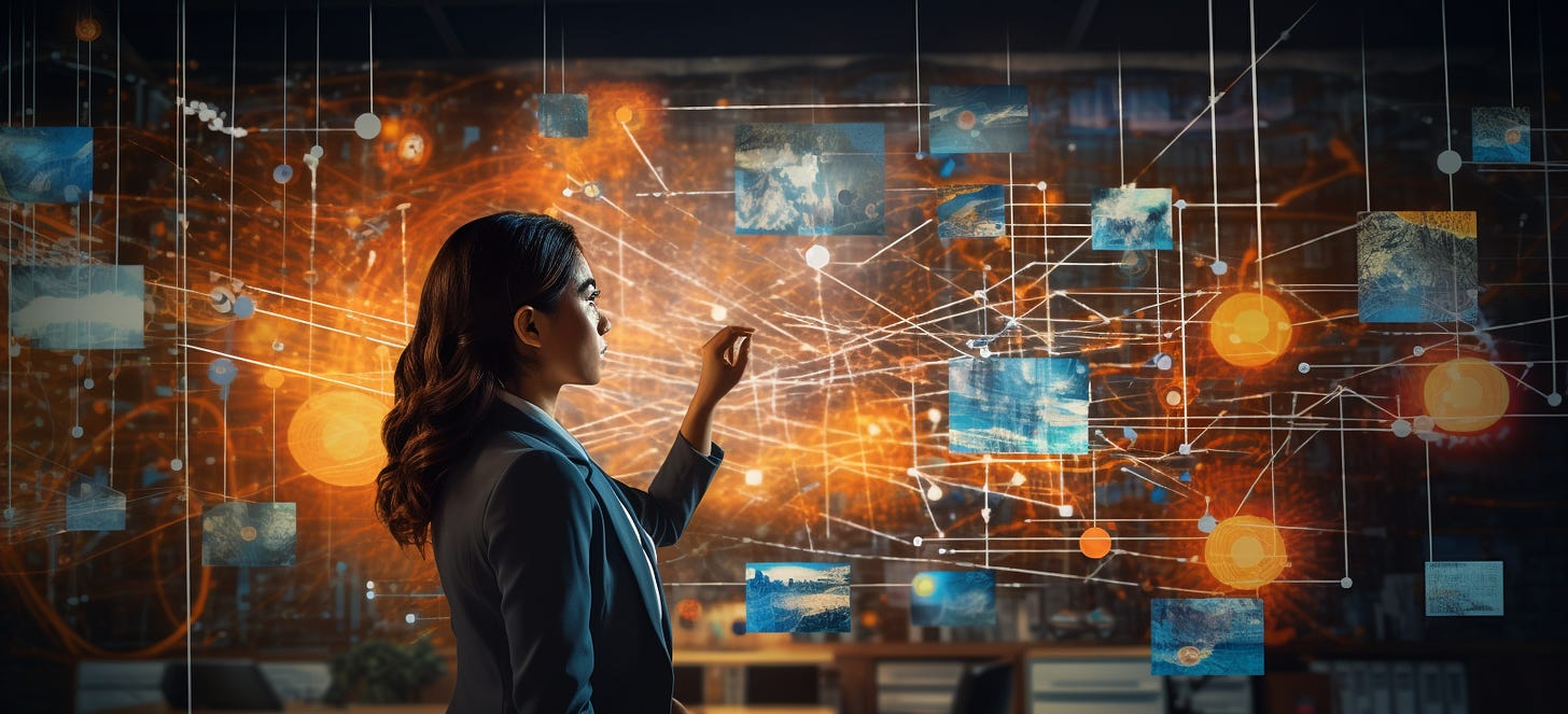 Visualizing the product delivery lifecycle.  Image generated by Midjourney AI.