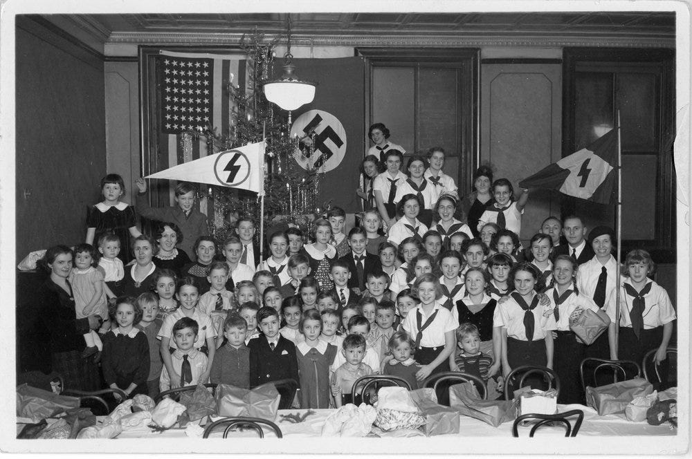 Part of Pro-Nazi German American Bund records seized by the Department of Treasury in 1942 in its investigation of the group’s finances. (National Archives)