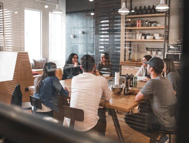 people sitting on chair