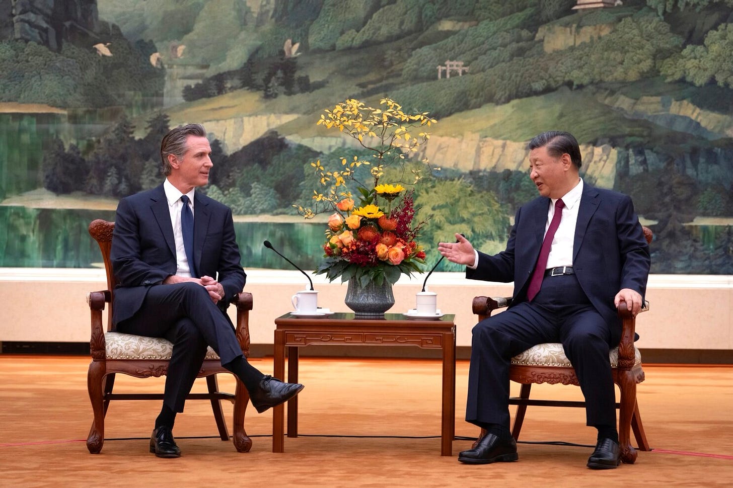 Gavin Newsom had surprise meeting with Chinese leader Xi Jinping | AP News
