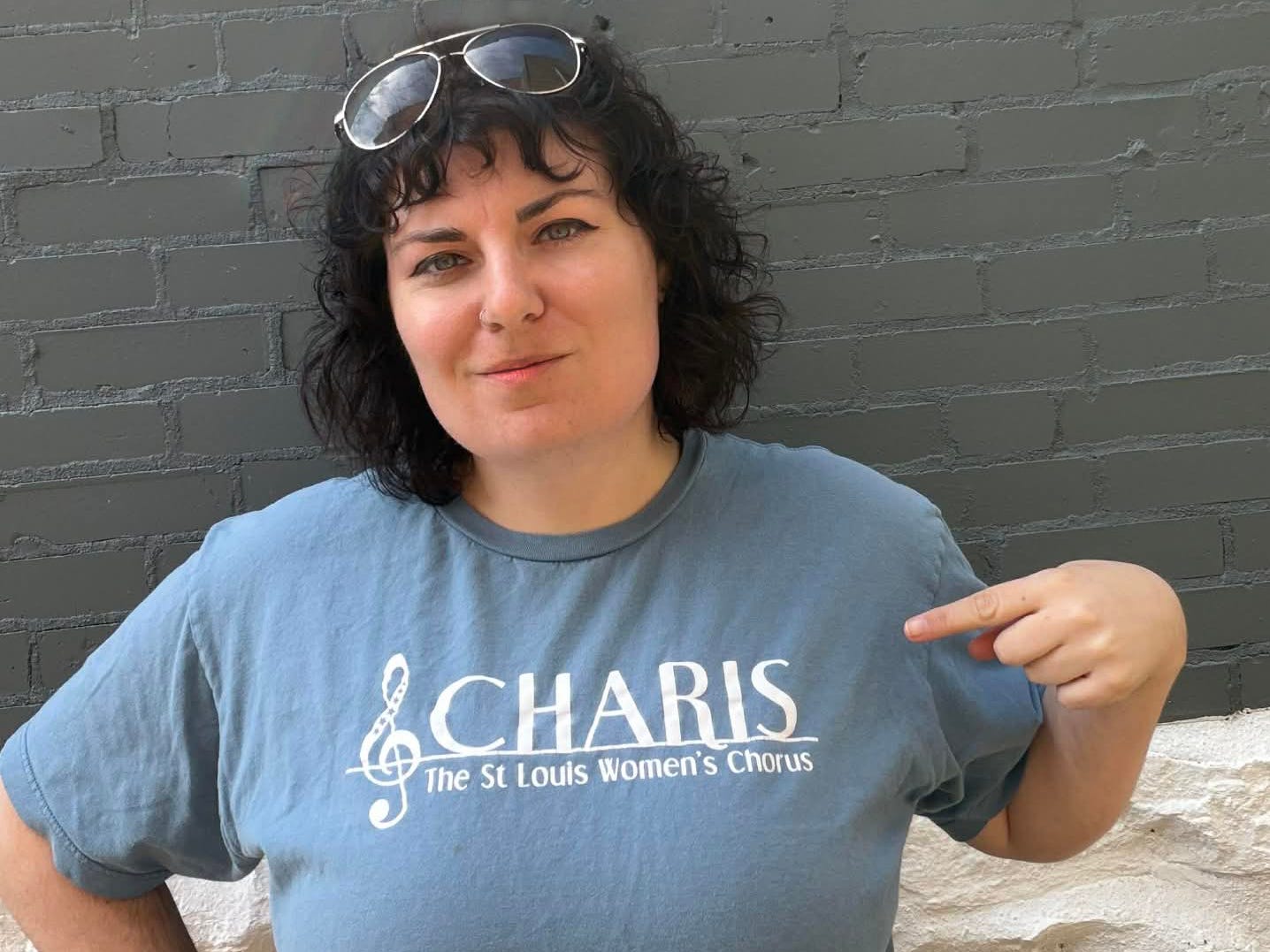 gabe montesanti in Charis The St. Louis Women's Chorus t-shirt