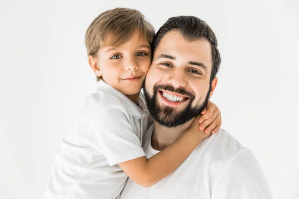 Father And Son On White Stock Photos, Pictures & Royalty-Free  Images - iStock | Father and son| Dr. Marcus Peter