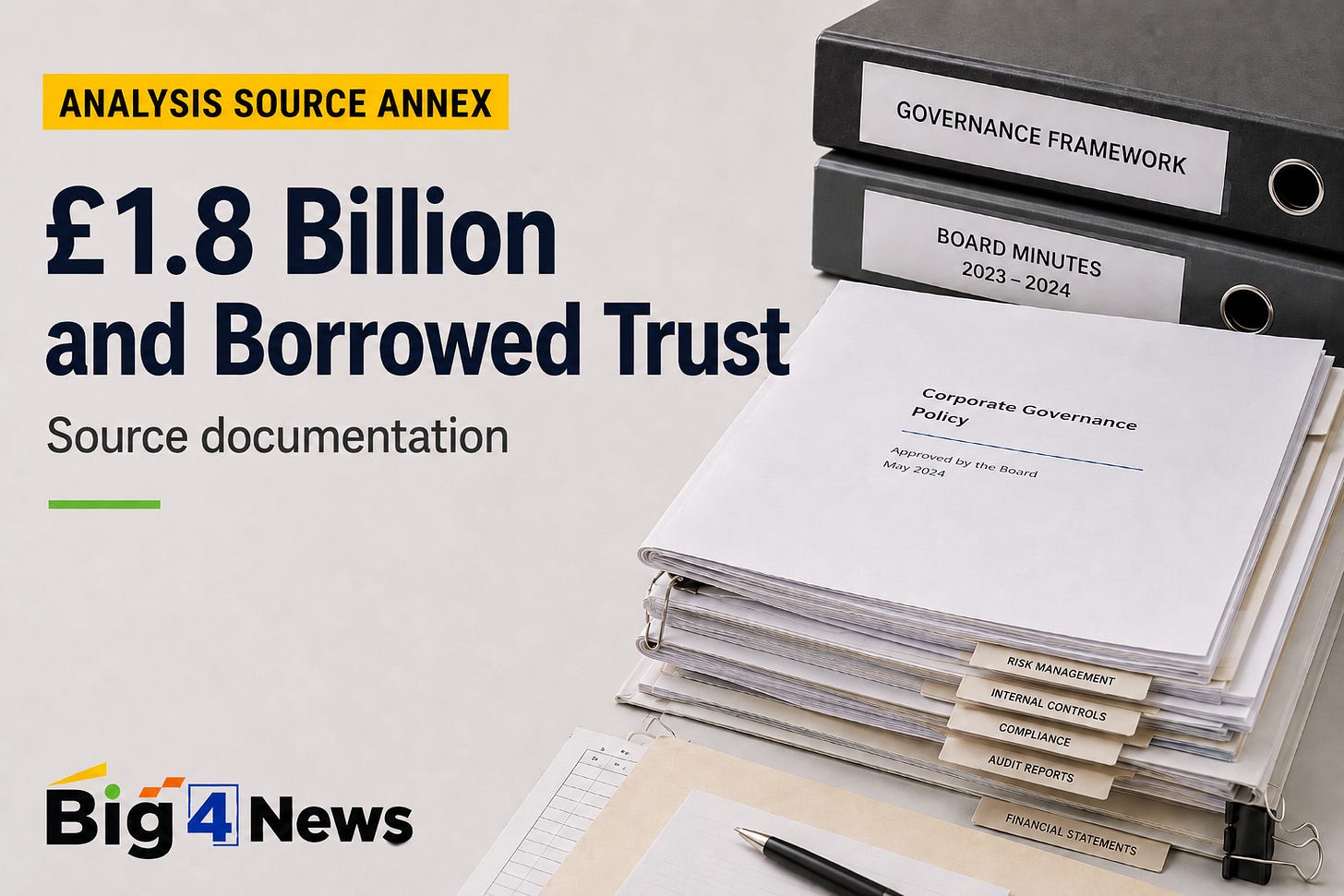Primary filings, FCA and FRC materials, insolvency records and reporting behind Big4News’s two-part investigation into Market Financial Solutions. Primary filings, FCA and FRC materials, insolvency records and reporting behind Big4News’s two-part investigation into Market Financial Solutions.