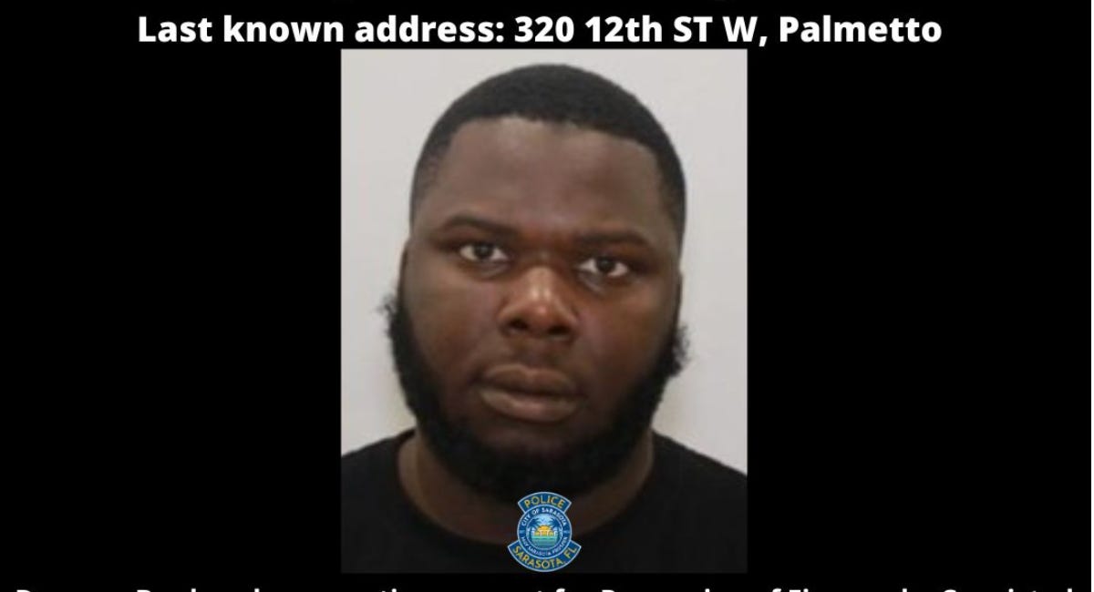 Palmetto Man Wanted in Connection With Shooting Investigation at Booker High School