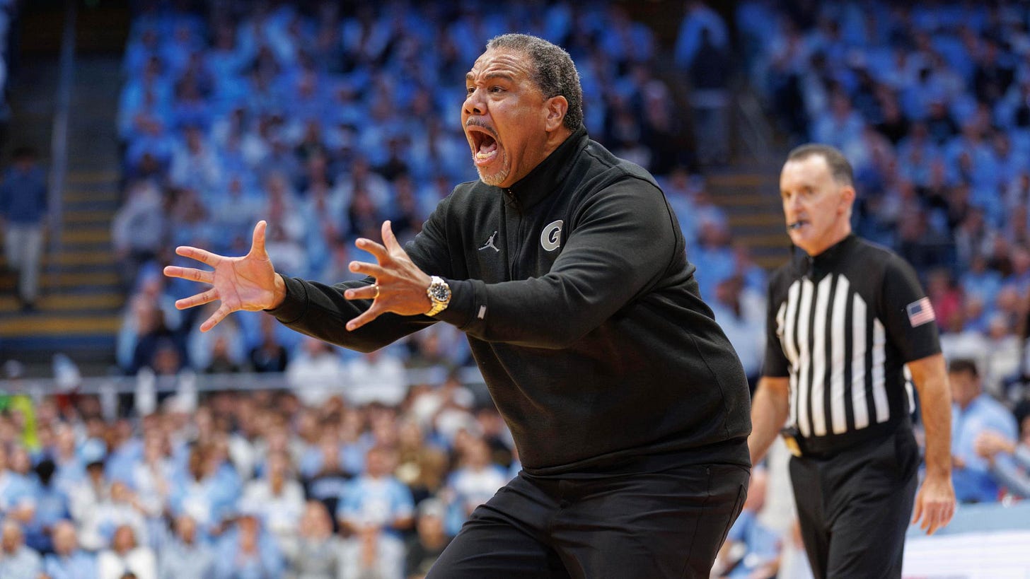 Georgetown head coach Ed Cooley's water bottle toss earns him one-game  suspension | WPRI.com