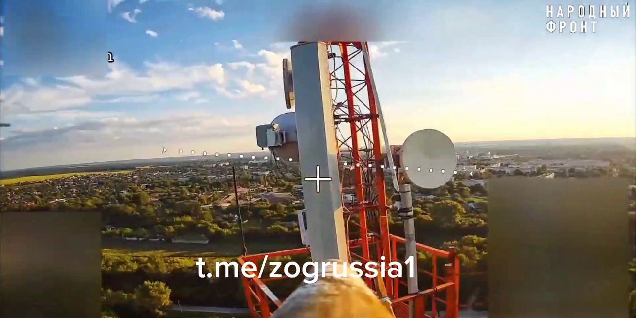 Russia And Ukraine Use FPV Multirotor Drones To Attack Telecoms Towers, Other Antennas, With Increasing Regularity