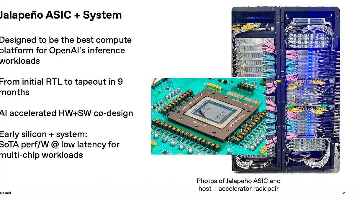 Hot Chips: OpenAI Jalapeno Presentation