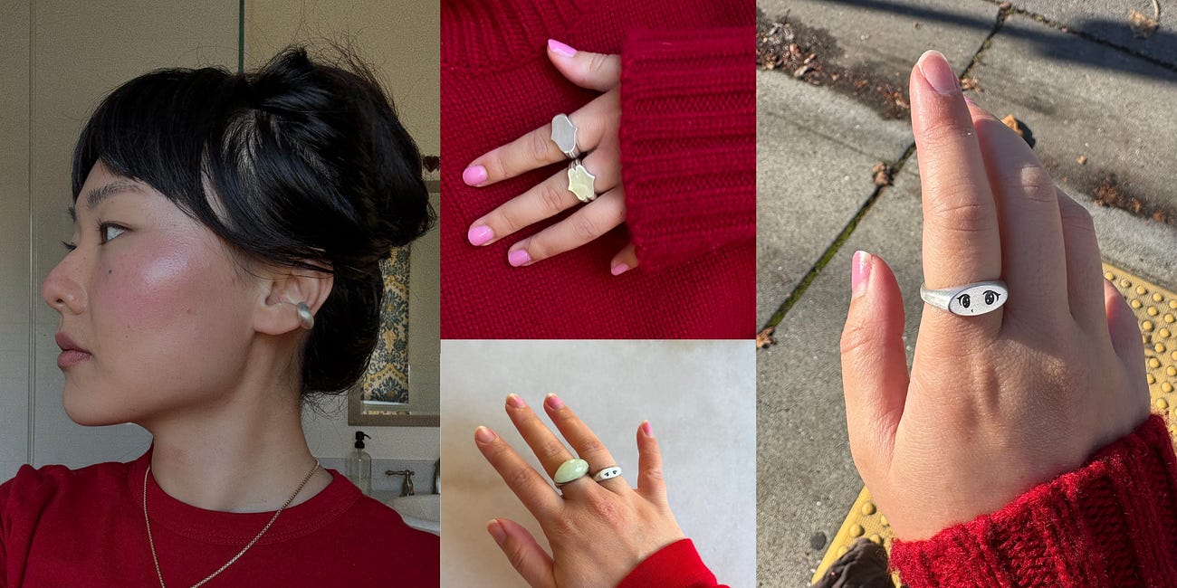 how i leveled up my silver ring stack with unique signets under $100