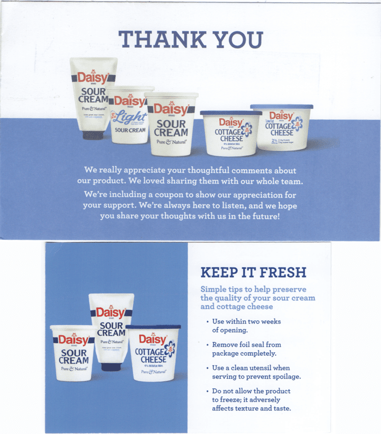 Scan of the postcards from Daisy. Transcript follows.