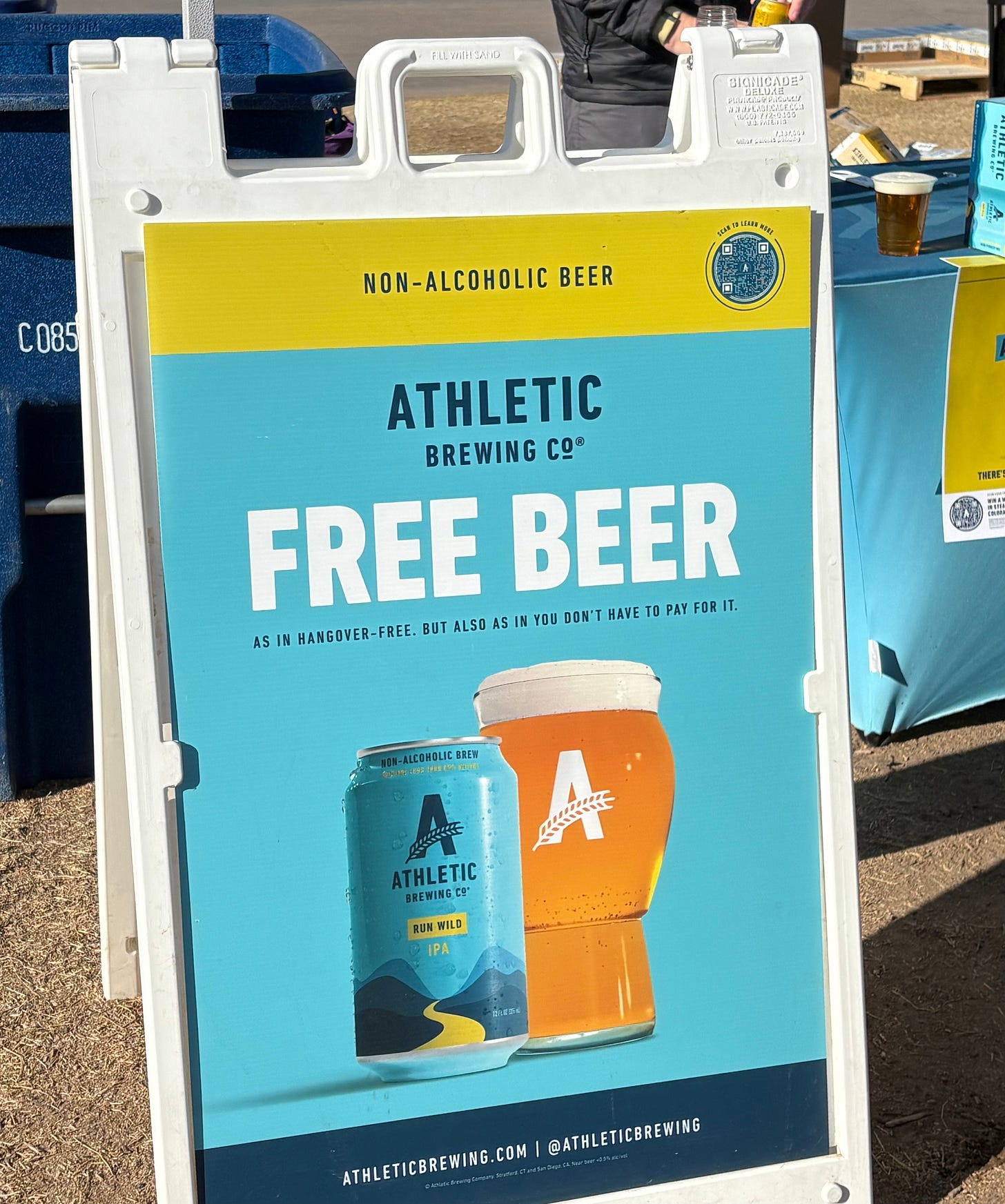 Athletic — non alcoholic beer that I think tastes as good as the real thing.