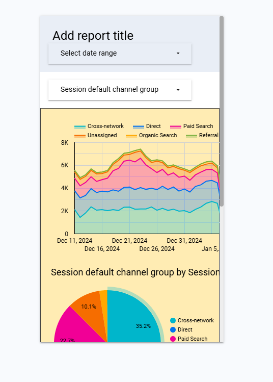 looker studio bible responsive mobile
