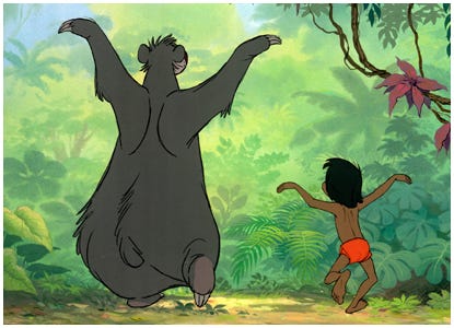 The Jungle Book (1967) - The Bear Necessities ~ Disney world, disney junior