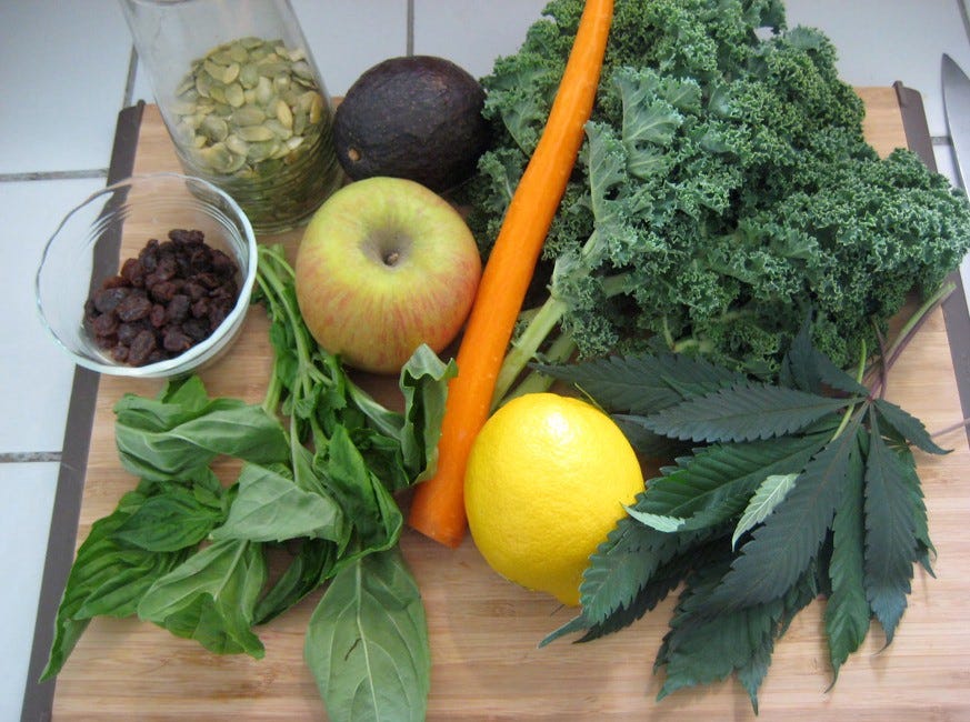 Raw Cannabis In The Kitchen, The Medicine Cabinet and In The Regenerative Garden