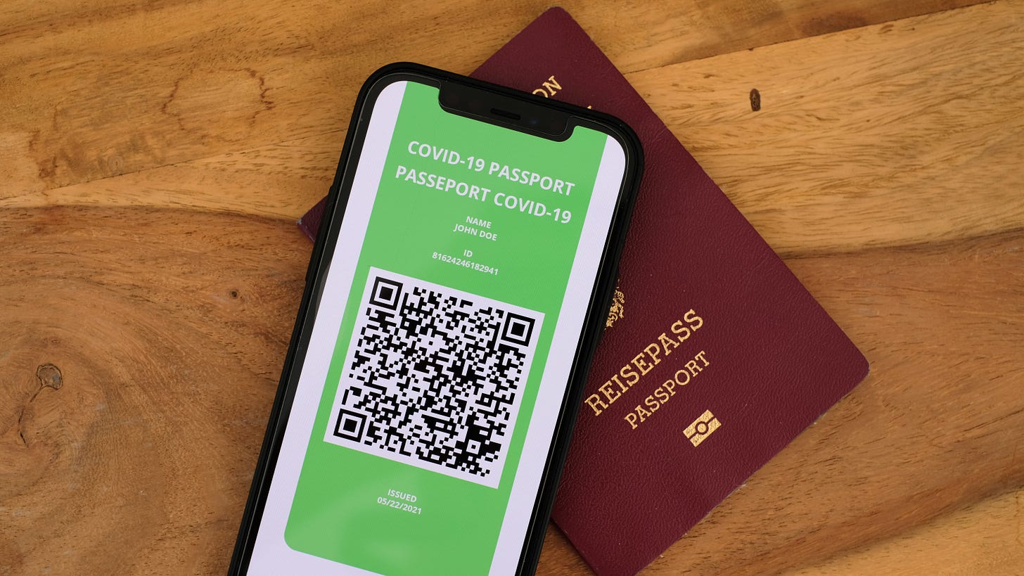 Vaccination Passport example