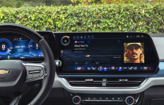 Apple Music shown on the 2025 Chevrolet Equinox EV.