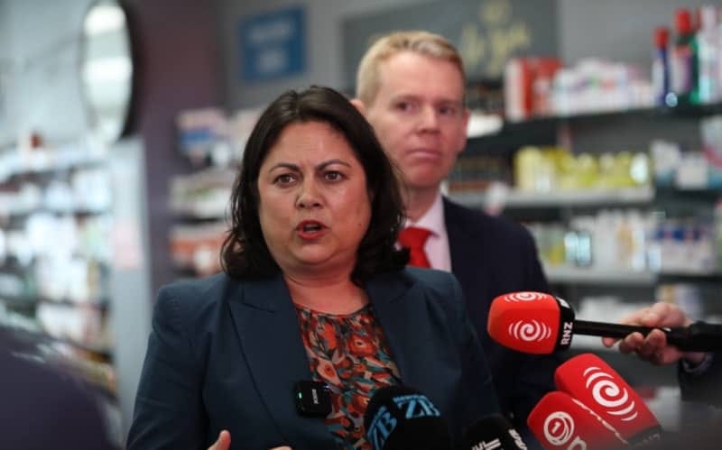 Labour leader Chris Hipkins and health spokesperson Dr Ayesha Verrall promise to reinstate universal free prescriptions if elected. 