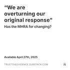 “We are overturning our original response"