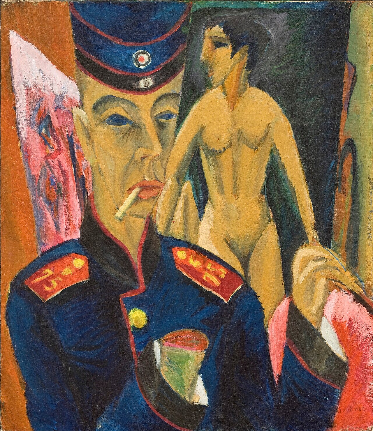 Self portrait by Kirchner Self portrait by Kirchner