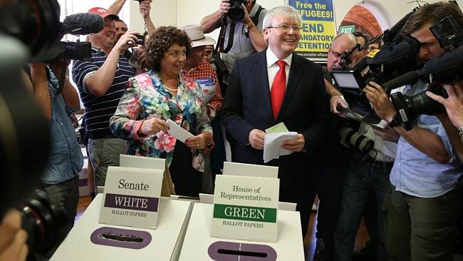 Kevin Rudd ran a Kevin Rudd ran a