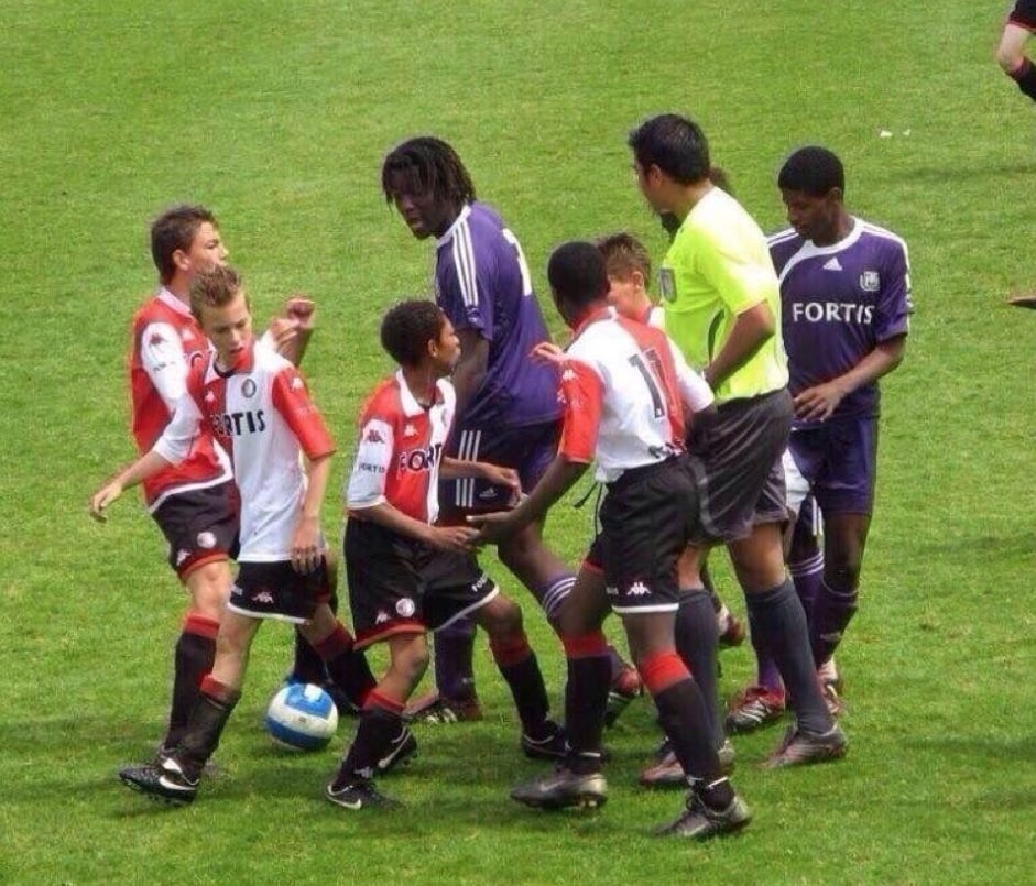 Romelu Lukaku's mother had to take his birth certificate to youth matches to prove his age : soccer