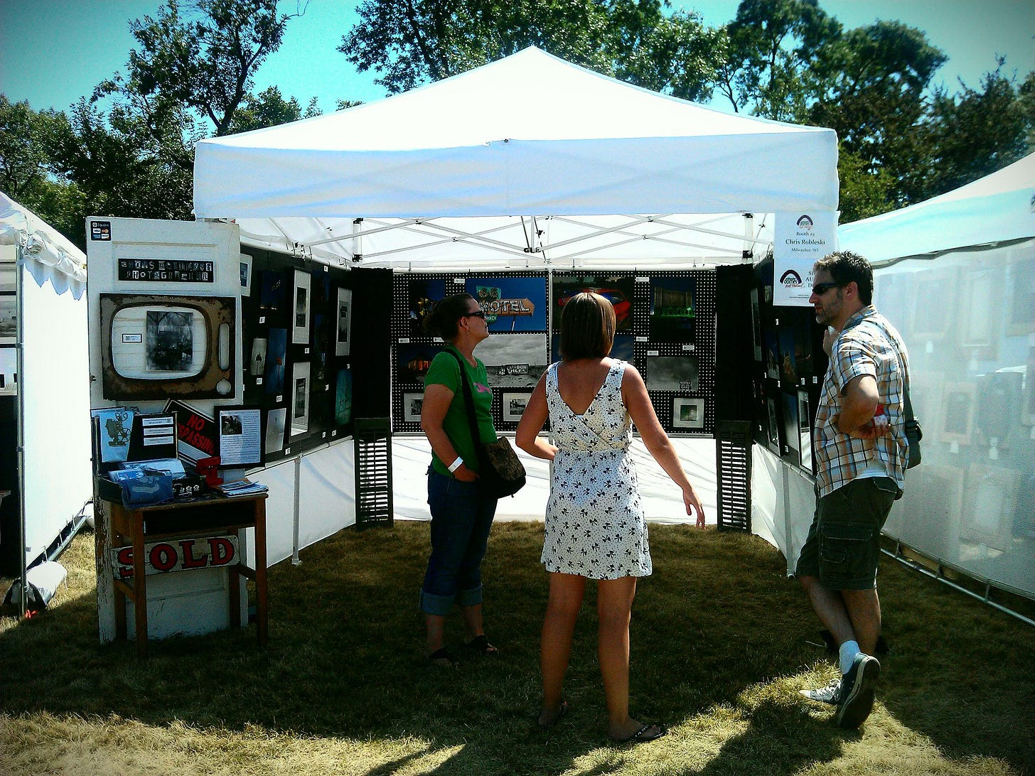 Our photography booth at the Milwaukee Domes Art Fair Our photography booth at the Milwaukee Domes Art Fair