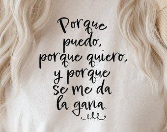 Porque puedo porque quiero y porque se me da la gana svg-Spanish svg-Español svg-Spanish quote-Latina svg-Woman power svg-Mujer poderosa svg - Etsy España Porque puedo porque quiero y porque se me da la gana svg-Spanish svg-Español svg-Spanish quote-Latina svg-Woman power svg-Mujer poderosa svg - Etsy España